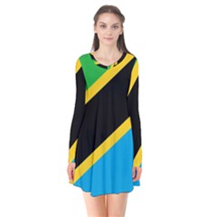 Flag Of Tanzania Flare Dress