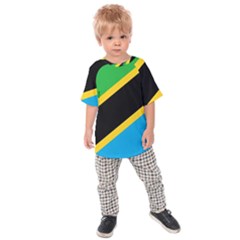 Flag Of Tanzania Kids  Raglan Tee