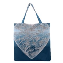 Frozen Heart Grocery Tote Bag by Amaryn4rt