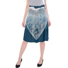 Frozen Heart Midi Beach Skirt by Amaryn4rt