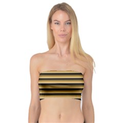 Golden Line Background Bandeau Top by Amaryn4rt