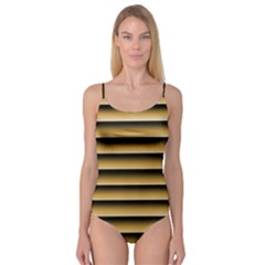 Golden Line Background Camisole Leotard 