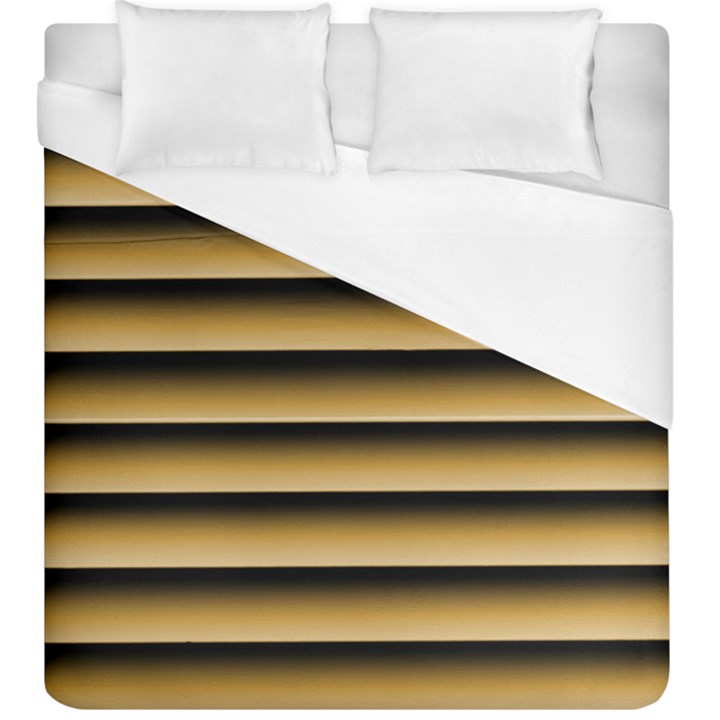 Golden Line Background Duvet Cover (King Size)