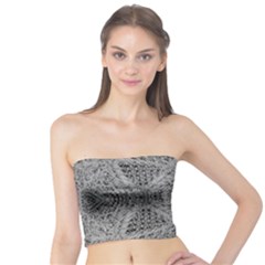 Gray Psychedelic Background Tube Top by Amaryn4rt