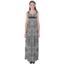 Gray Psychedelic Background Empire Waist Maxi Dress View1