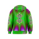 Green And Purple Fractal Kids  Zipper Hoodie View2