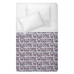 Welcome Letters Pattern Duvet Cover (single Size)