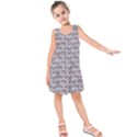 Welcome Letters Pattern Kids  Sleeveless Dress View1