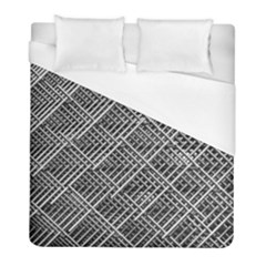 Grid Wire Mesh Stainless Rods Rods Raster Duvet Cover (full/ Double Size) by Amaryn4rt