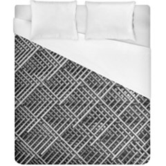 Grid Wire Mesh Stainless Rods Rods Raster Duvet Cover (california King Size)