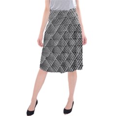 Grid Wire Mesh Stainless Rods Rods Raster Midi Beach Skirt