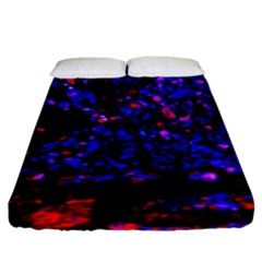 Grunge Abstract Fitted Sheet (king Size)