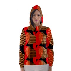 Heart Pattern Hooded Wind Breaker (women)