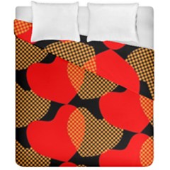 Heart Pattern Duvet Cover Double Side (california King Size)