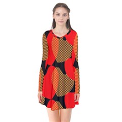 Heart Pattern Flare Dress