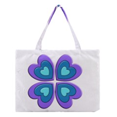 Light Blue Heart Images Medium Tote Bag