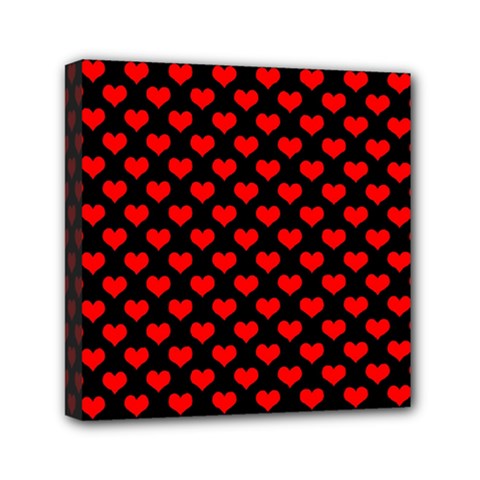 Love Pattern Hearts Background Mini Canvas 6  X 6 