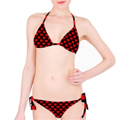 Love Pattern Hearts Background Bikini Set