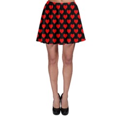 Love Pattern Hearts Background Skater Skirt