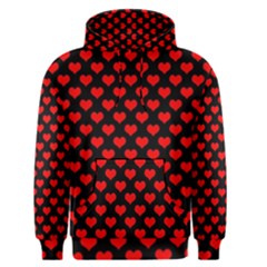 Love Pattern Hearts Background Men s Pullover Hoodie