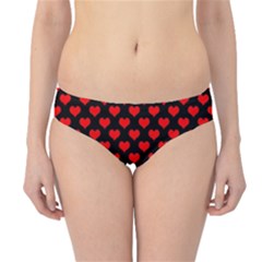 Love Pattern Hearts Background Hipster Bikini Bottoms