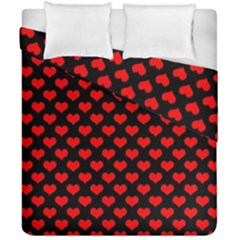 Love Pattern Hearts Background Duvet Cover Double Side (california King Size)