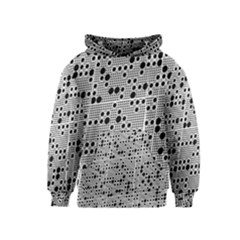 Metal Background Round Holes Kids  Pullover Hoodie