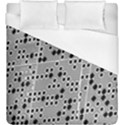 Metal Background Round Holes Duvet Cover (King Size) View1