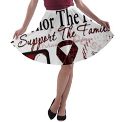 Sickle Cell Is Me A-line Skater Skirt