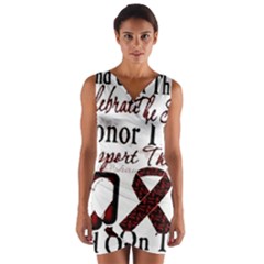 Sickle Cell Is Me Wrap Front Bodycon Dress