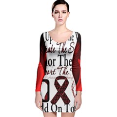 Sickle Cell Is Me Long Sleeve Velvet Bodycon Dress