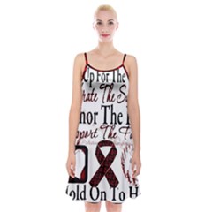 Sickle Cell Is Me Spaghetti Strap Velvet Dress by shawnstestimony