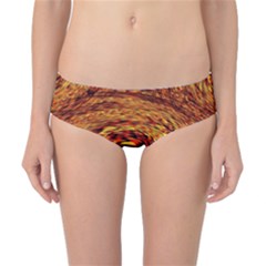 Orange Seamless Psychedelic Pattern Classic Bikini Bottoms by Amaryn4rt