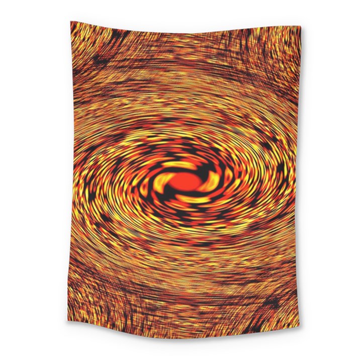 Orange Seamless Psychedelic Pattern Medium Tapestry