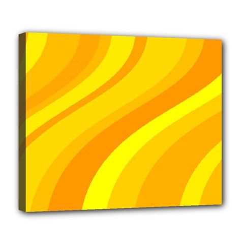 Orange Yellow Background Deluxe Canvas 24  X 20  