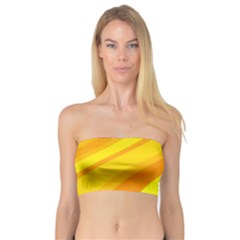 Orange Yellow Background Bandeau Top by Amaryn4rt