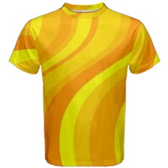 Orange Yellow Background Men s Cotton Tee