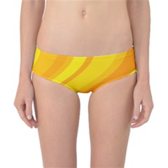 Orange Yellow Background Classic Bikini Bottoms