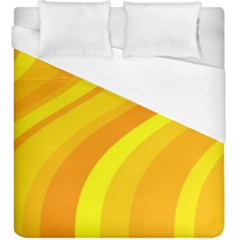 Orange Yellow Background Duvet Cover (king Size)