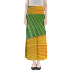 Pattern Colorful Palm Leaves Maxi Skirts by Amaryn4rt