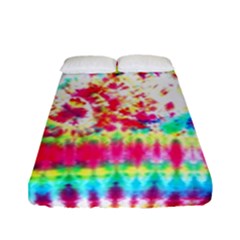 Pattern Decorated Schoolbus Tie Dye Fitted Sheet (full/ Double Size)