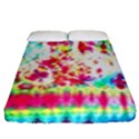 Pattern Decorated Schoolbus Tie Dye Fitted Sheet (Queen Size) View1