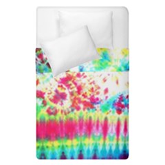 Pattern Decorated Schoolbus Tie Dye Duvet Cover Double Side (single Size)