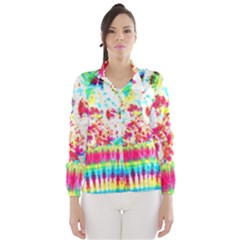 Pattern Decorated Schoolbus Tie Dye Wind Breaker (women)