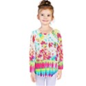 Pattern Decorated Schoolbus Tie Dye Kids  Long Sleeve Tee View1