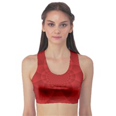 Psychedelic Art Red  Hi Tech Sports Bra