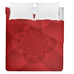 Psychedelic Art Red  Hi Tech Duvet Cover Double Side (queen Size)