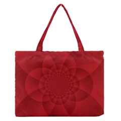 Psychedelic Art Red  Hi Tech Medium Zipper Tote Bag