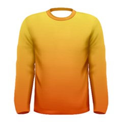 Rainbow Yellow Orange Background Men s Long Sleeve Tee