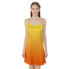 Rainbow Yellow Orange Background Satin Night Slip